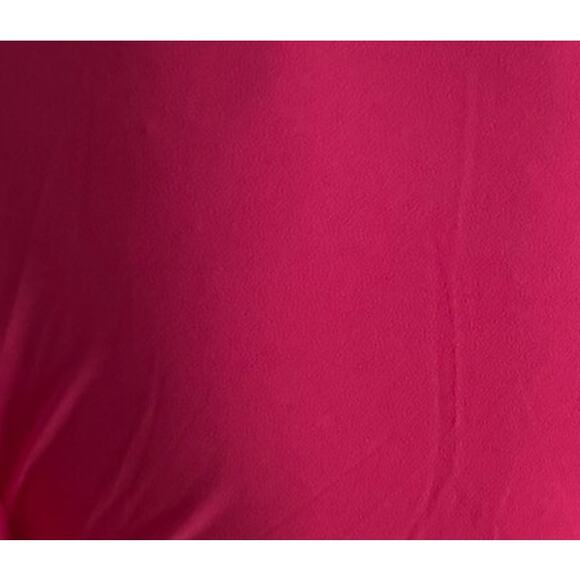 Grace Karin Small Pink V Neck Flutter Sleeve Top Polyester Blend - Picture 2 of 8
